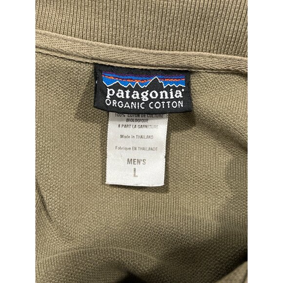 Patagonia Mens Organic Cotton Polo Shirt Large Short Sleeve Casual Wear - Picture 2 of 4